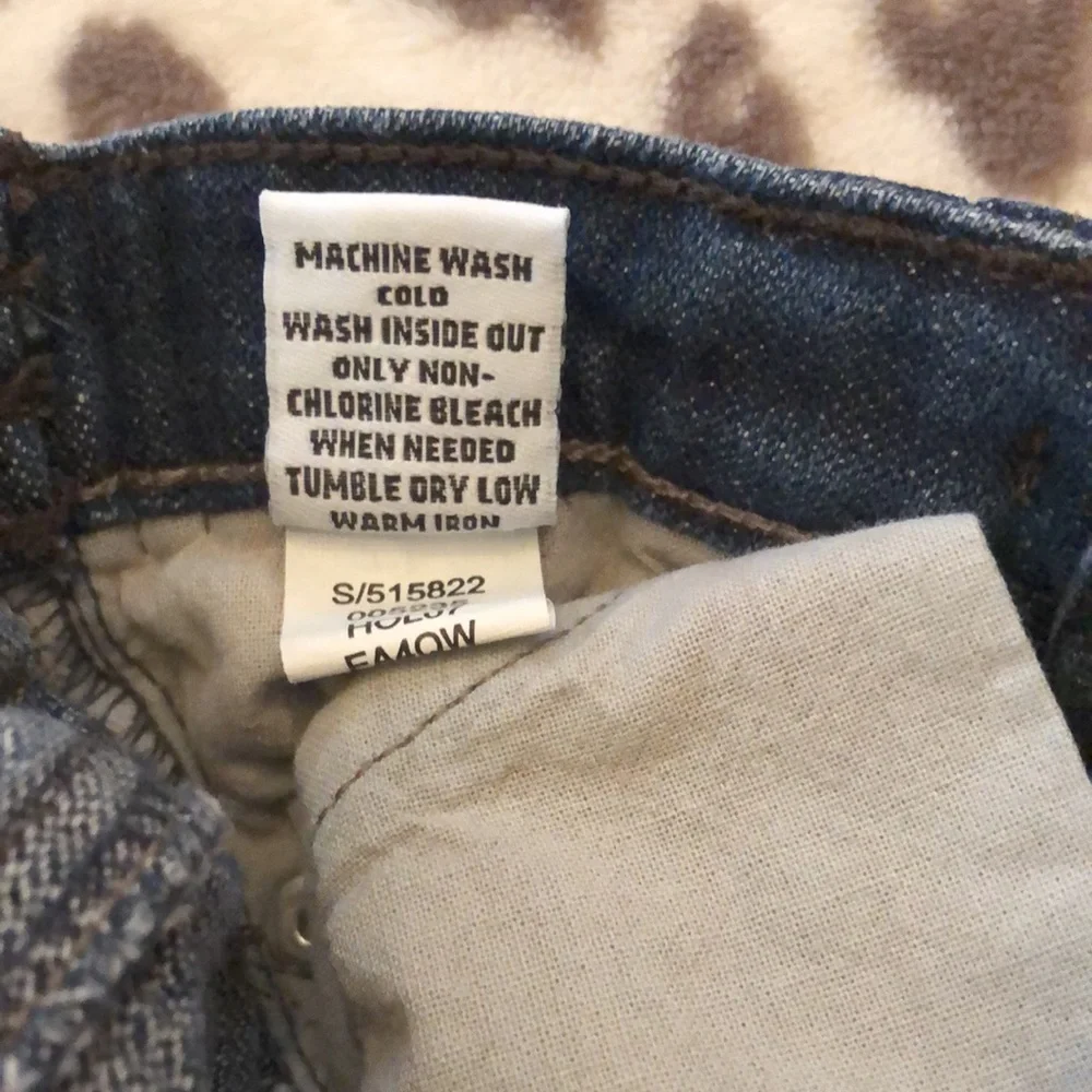2007 Old Navy Dark Wash Denim Skirt Size 18-24 months Faux Belt